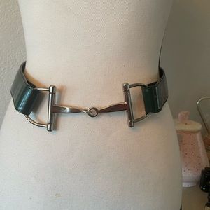 Vintage Gucci Hunter Green Belt